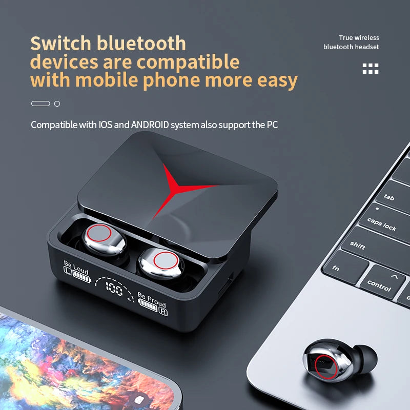 Original TWS Wireless Headphones Gaming Earphone Bluetooth 5.3 Sport Earbuds with Mic Wireless Headset For iPhone Xiaomi